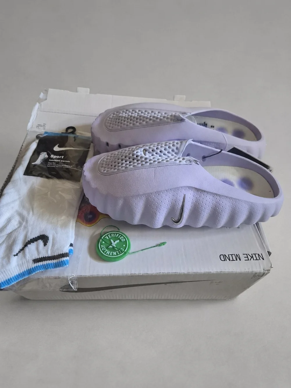 Nike Kids Lavender Slip-On Foam Sandal Clog